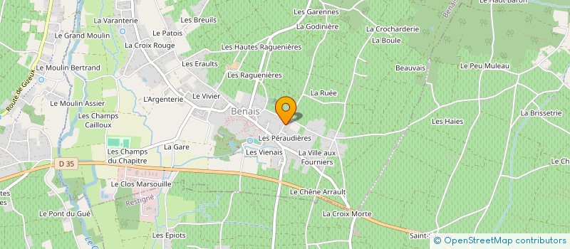 localisation de l'entreprise COUNTRY ATTITUDE  BENAIS