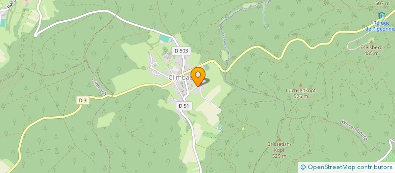 localisation de l'entreprise COUNTRY CLUB CLIMBACH  CLIMBACH