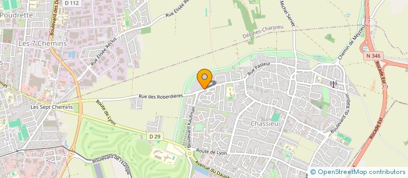 localisation de l'entreprise COUNTRY CLUB DE CHASSIEU à CHASSIEU