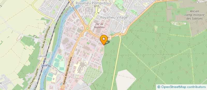 localisation de l'entreprise COUNTRY CLUB DE COMPIEGNE  COMPIEGNE