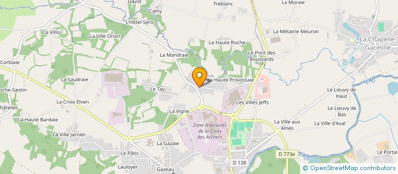 localisation de l'entreprise COUNTRY LINE DANCE LA GACILLY  LA GACILLY