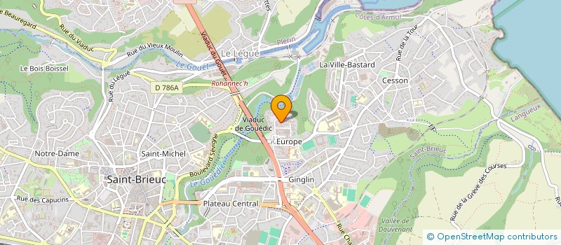 localisation de l'entreprise COUNTRY OF MUSIC à SAINT-BRIEUC