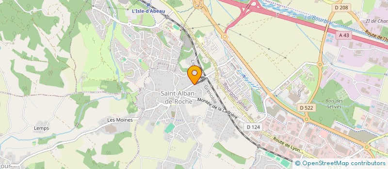 localisation de l'entreprise COUNTRY PASSION  SAINT-ALBAN-DE-ROCHE