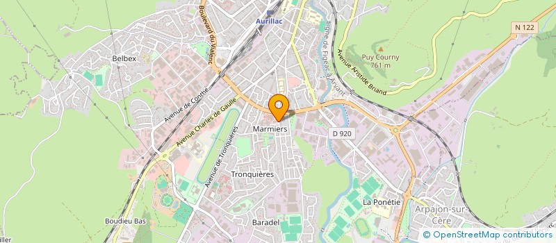 localisation de l'entreprise COUNTRY WESTERN AURILLACOIS  AURILLAC