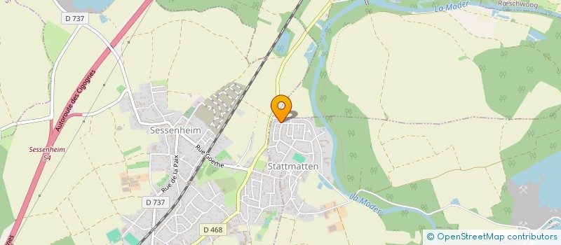 localisation de l'entreprise COUP D'CISEAUX  STATTMATTEN