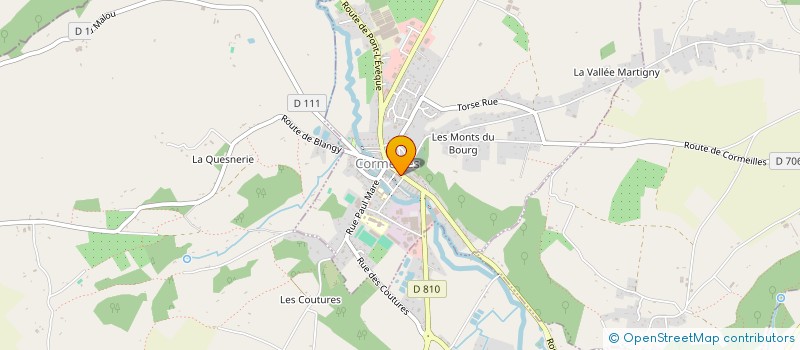 localisation de l'entreprise COUP D'COEUR  CORMEILLES