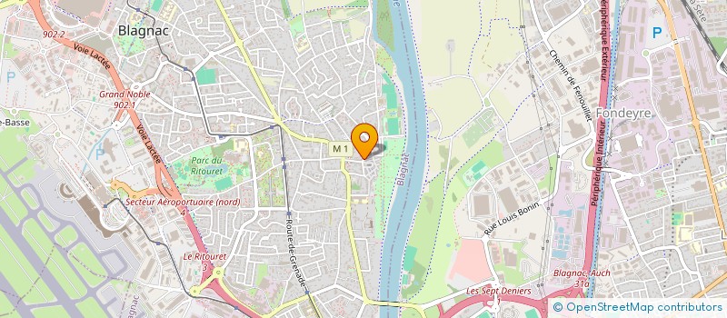 localisation de l'entreprise COUP D'ECLAT  BLAGNAC