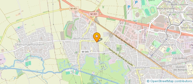 localisation de l'entreprise COUP D'ECLAT à WOLFISHEIM