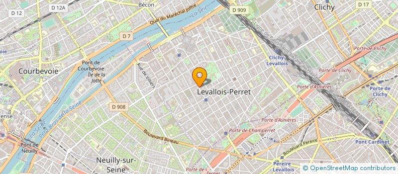 localisation de l'entreprise COUP D' FOOD à LEVALLOIS-PERRET