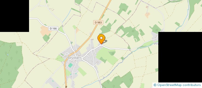 localisation de l'entreprise COUP D'FOOD  ORVILLIERS