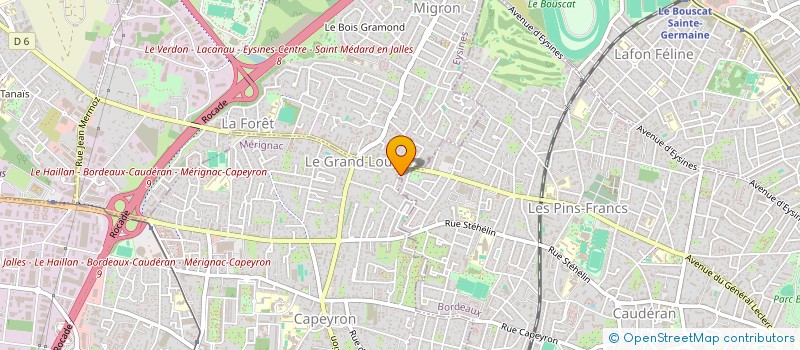 localisation de l'entreprise COUP D'OEIL à BORDEAUX