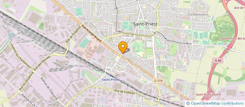 localisation de l'entreprise COUP D'OEIL  SAINT-PRIEST