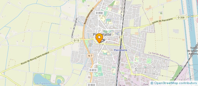 localisation de l'entreprise COUP D'OEIL OPTIQUE à PIERRELATTE