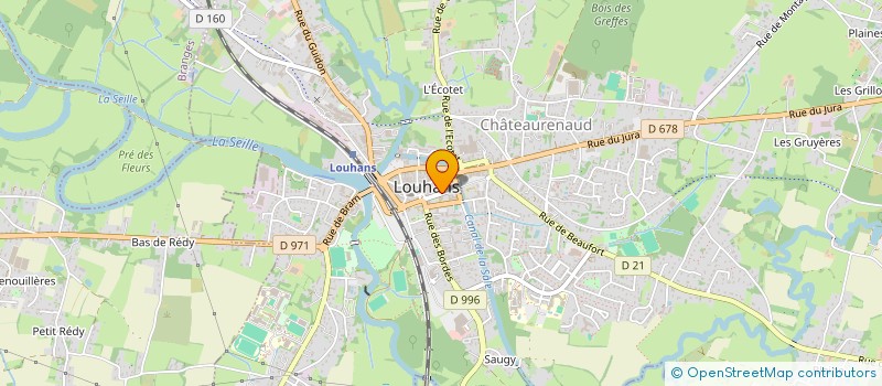 localisation de l'entreprise COUP D'POUCE à LOUHANS