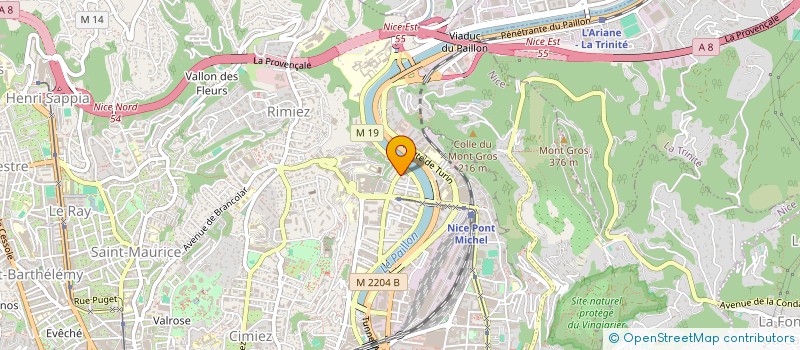 localisation de l'entreprise COUP D'POUCE à NICE