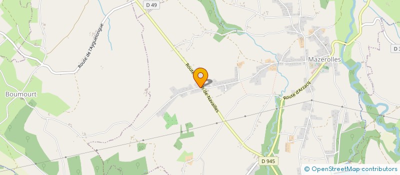 localisation de l'entreprise COUP D POUCE ADMIN  MAZEROLLES