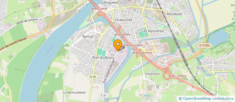 localisation de l'entreprise COUP D'POUCE AUX PARTICULIERS à ARLES