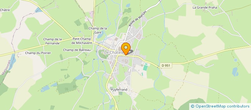 localisation de l'entreprise COUP DE 4  LE CHATELET