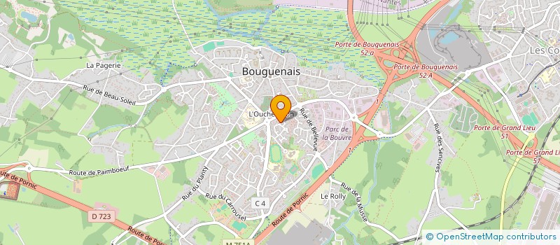 localisation de l'entreprise COUP DE COEUR 2008 à BOUGUENAIS