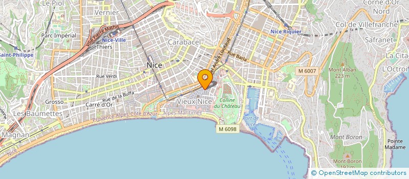 localisation de l'entreprise COUP DE COEUR  NICE