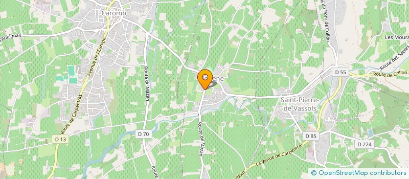 localisation de l'entreprise COUP DE COEUR  MODENE