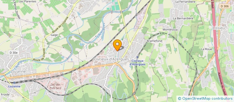 localisation de l'entreprise COUP DE COEUR  CIVRIEUX-D'AZERGUES