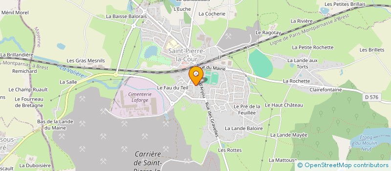 localisation de l'entreprise COUP DE COEUR  SAINT-PIERRE-LA-COUR