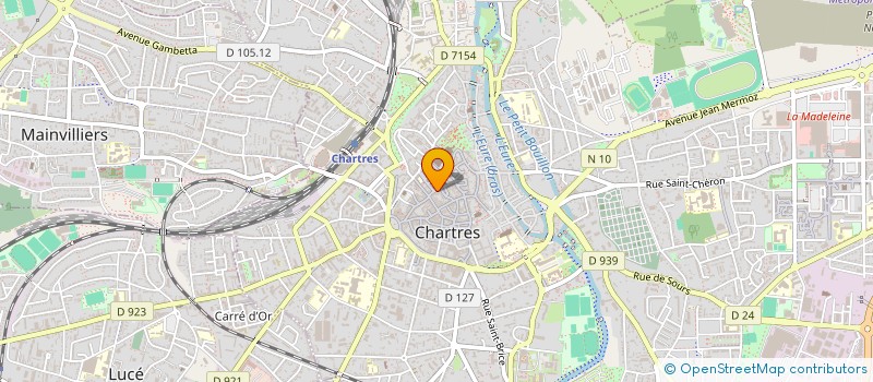 localisation de l'entreprise COUP DE CŒUR BIJOUX & ACCESSOIRES à CHARTRES