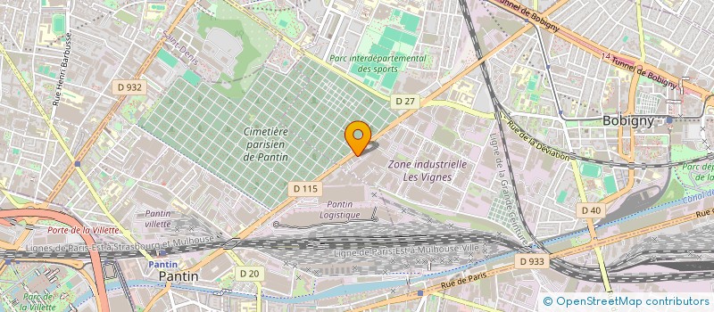 localisation de l'entreprise COUP DE FIL à BOBIGNY