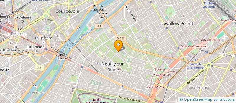 localisation de l'entreprise COUP DE FOODRE à NEUILLY-SUR-SEINE