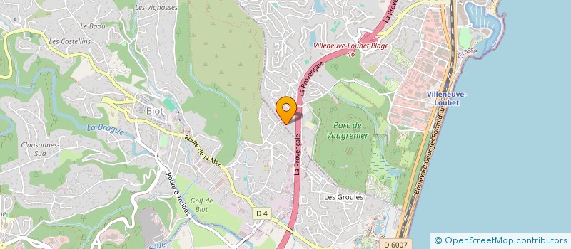 localisation de l'entreprise COUP DE FOUDRE  VILLENEUVE-LOUBET