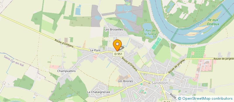 localisation de l'entreprise COUP DE MAINS à SANDILLON