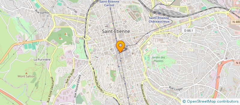 localisation de l'entreprise COUP DE PINCEAU  SAINT-ETIENNE