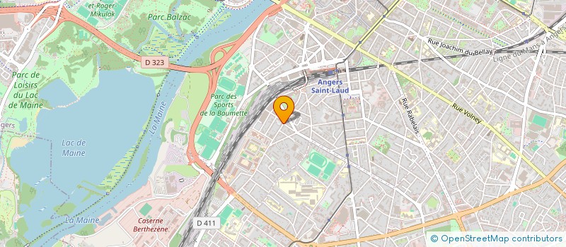 localisation de l'entreprise COUP DE POUCE à ANGERS