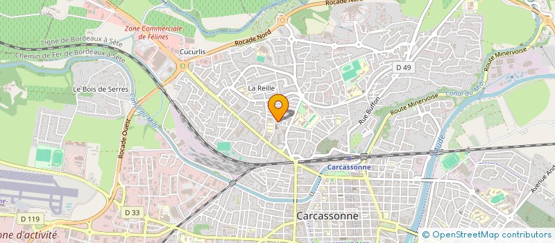 localisation de l'entreprise COUP DE POUCE à CARCASSONNE