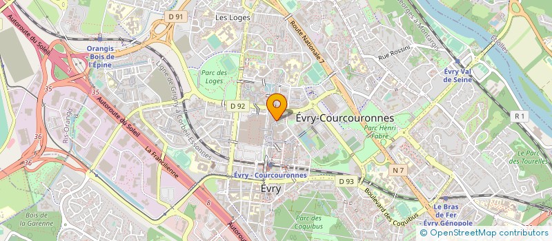 localisation de l'entreprise COUP DE POUCE à EVRY-COURCOURONNES