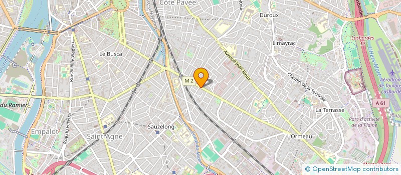 localisation de l'entreprise COUP DE POUCE  TOULOUSE