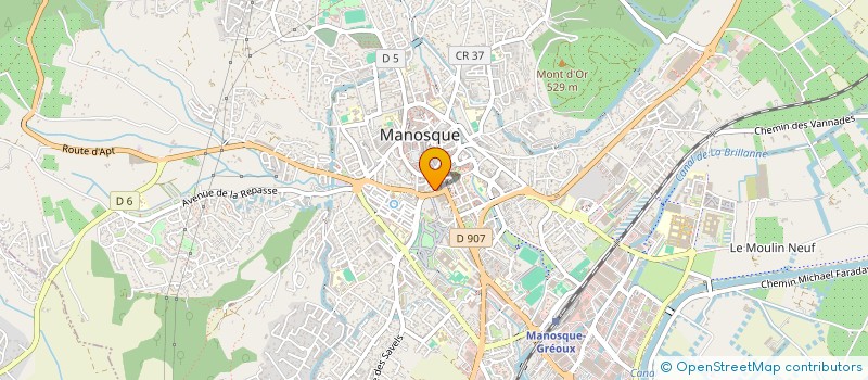 localisation de l'entreprise COUP DE POUCE à MANOSQUE
