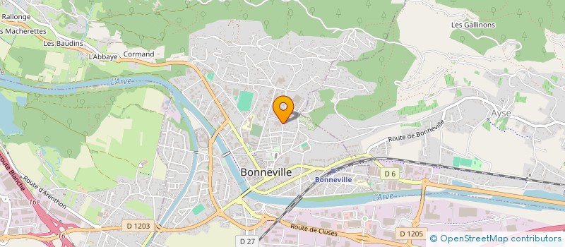 localisation de l'entreprise COUP DE POUCE à BONNEVILLE