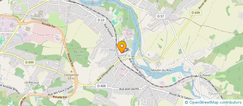 localisation de l'entreprise COUP DE POUCE  MAGNAC-SUR-TOUVRE