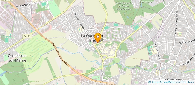 localisation de l'entreprise COUP DE POUCE  LA QUEUE-EN-BRIE