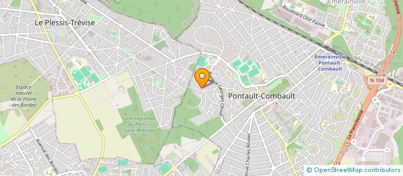 localisation de l'entreprise COUP DE POUCE à PONTAULT-COMBAULT