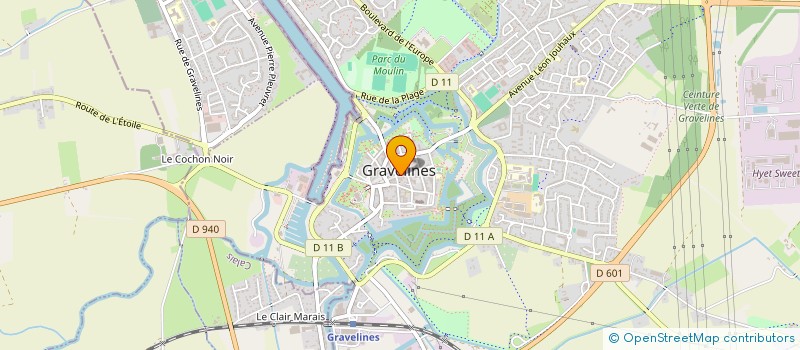 localisation de l'entreprise COUP DE POUCE à GRAVELINES
