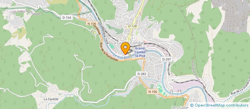 localisation de l'entreprise COUP DE POUCE à LA GRAND-COMBE
