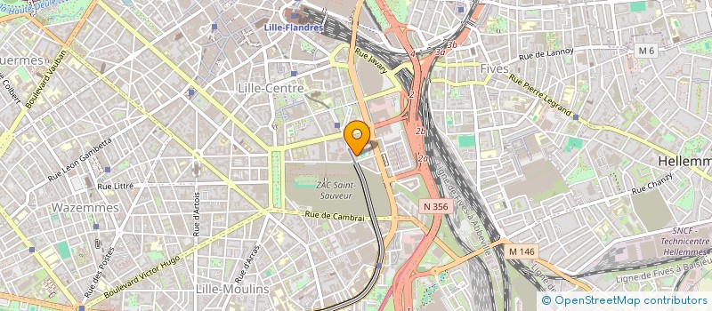 localisation de l'entreprise COUP DE POUCE à LILLE