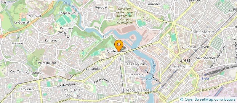 localisation de l'entreprise COUP DE POUCE à BREST
