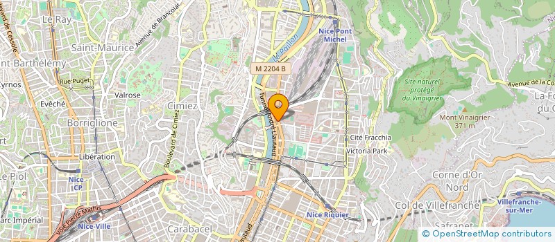 localisation de l'entreprise COUP DE POUCE à NICE