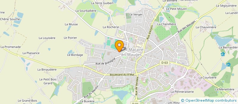 localisation de l'entreprise COUP DE POUCE à BEAUPREAU-EN-MAUGES