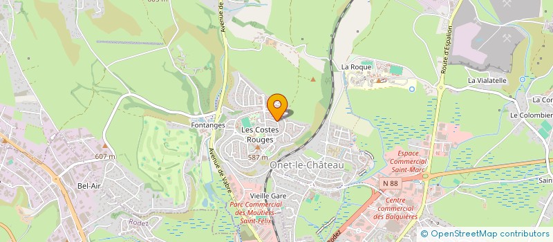 localisation de l'entreprise COUP DE POUCE A BARRIDO à ONET-LE-CHATEAU
