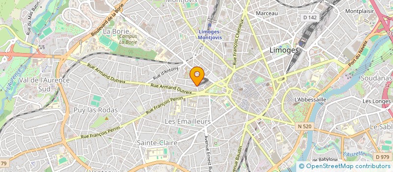 localisation de l'entreprise COUP DE POUCE A LA REUSSITE SCOLAIRE à LIMOGES